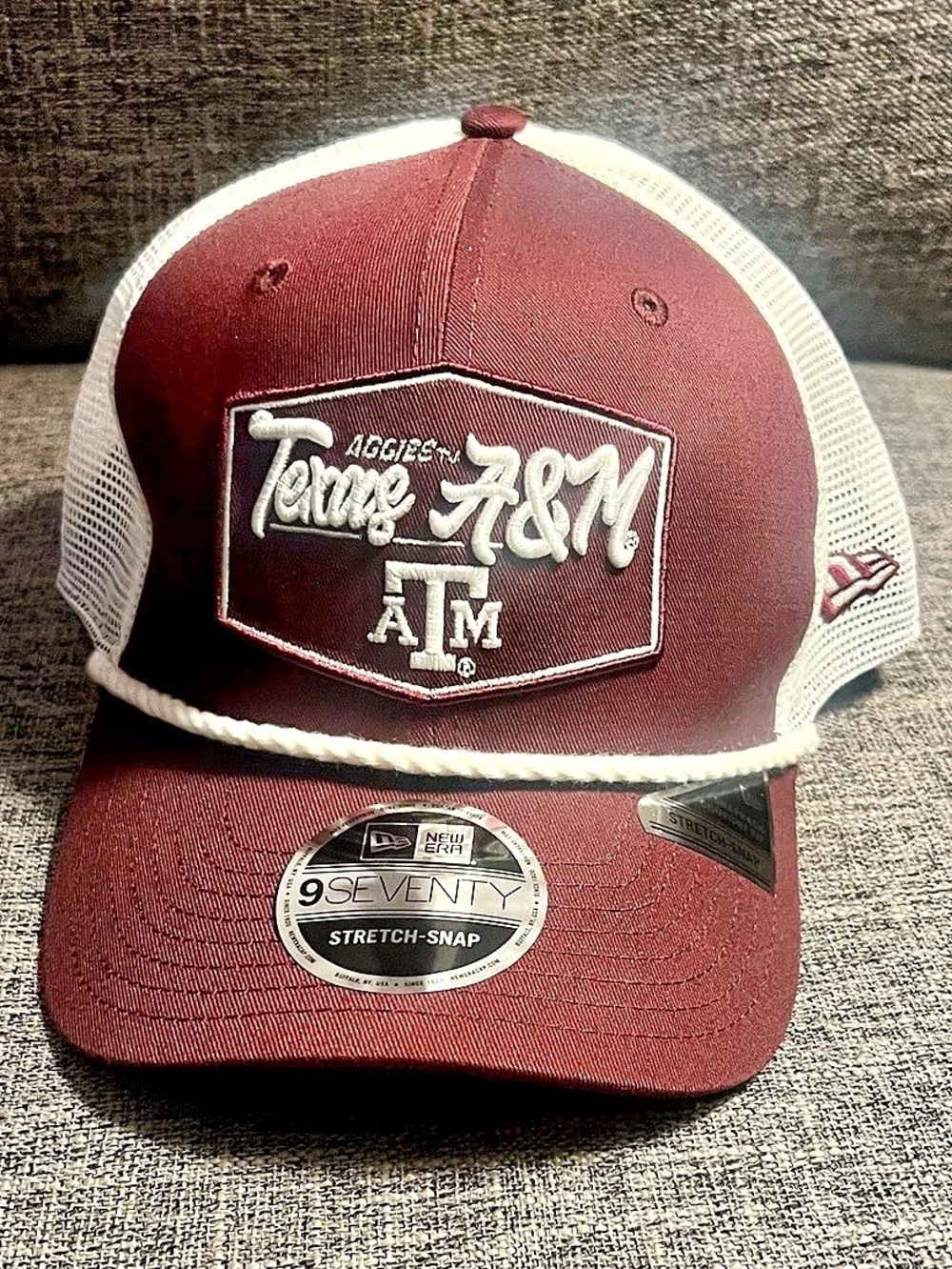 New Era Texas A&M Aggies 9SEVENTY Stretch-Snap Red & White NWT